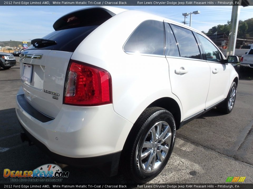 2012 Ford Edge Limited AWD White Platinum Metallic Tri-Coat / Charcoal Black Photo #4