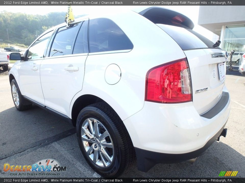 2012 Ford Edge Limited AWD White Platinum Metallic Tri-Coat / Charcoal Black Photo #5