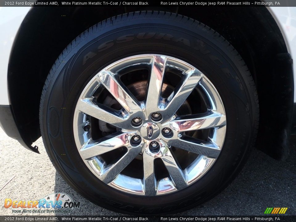 2012 Ford Edge Limited AWD White Platinum Metallic Tri-Coat / Charcoal Black Photo #7