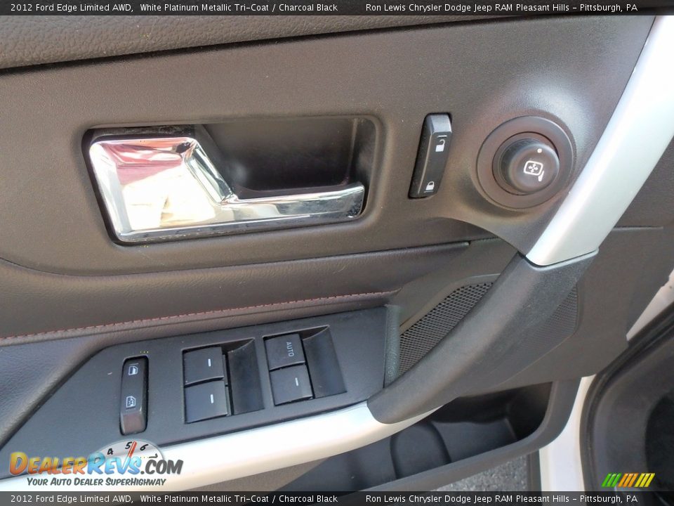2012 Ford Edge Limited AWD White Platinum Metallic Tri-Coat / Charcoal Black Photo #12