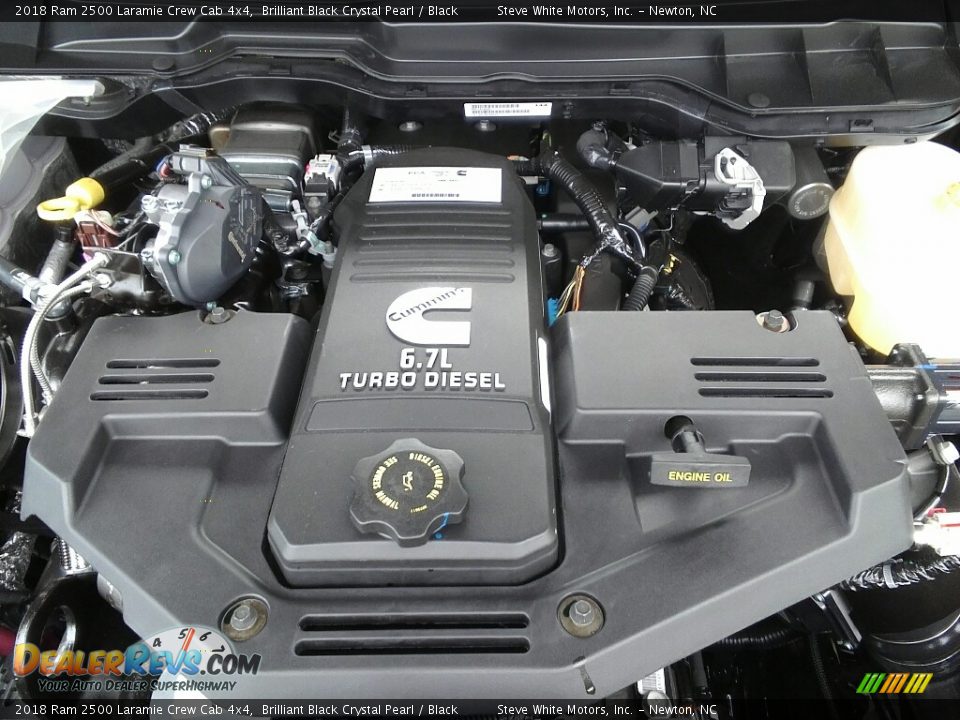 2018 Ram 2500 Laramie Crew Cab 4x4 Brilliant Black Crystal Pearl / Black Photo #36