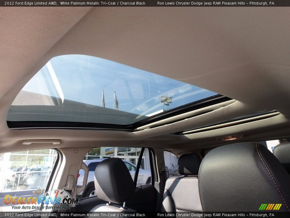2012 Ford Edge Limited AWD White Platinum Metallic Tri-Coat / Charcoal Black Photo #15