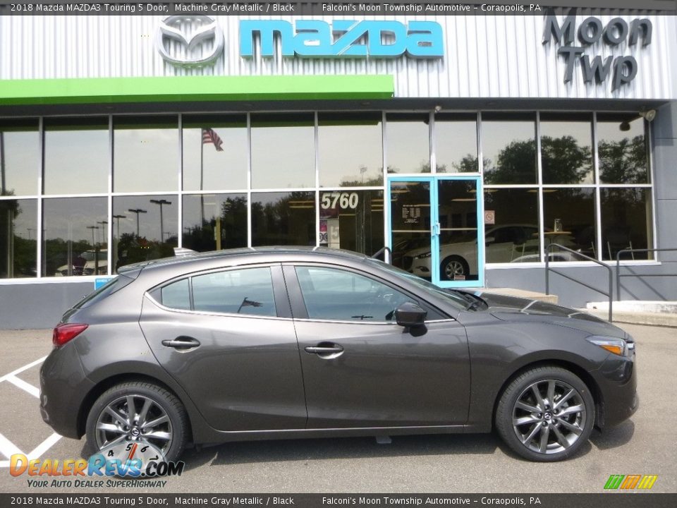 2018 Mazda MAZDA3 Touring 5 Door Machine Gray Metallic / Black Photo #1