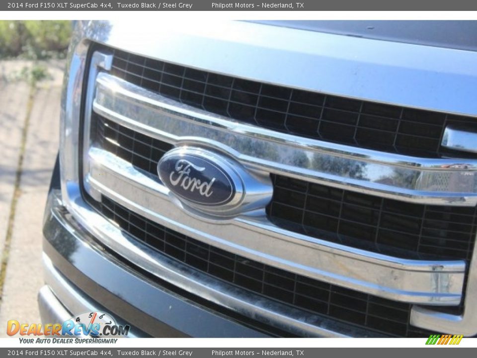 2014 Ford F150 XLT SuperCab 4x4 Tuxedo Black / Steel Grey Photo #4