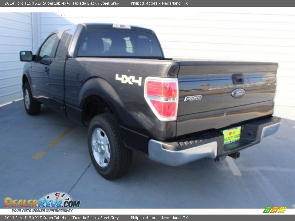2014 Ford F150 XLT SuperCab 4x4 Tuxedo Black / Steel Grey Photo #8