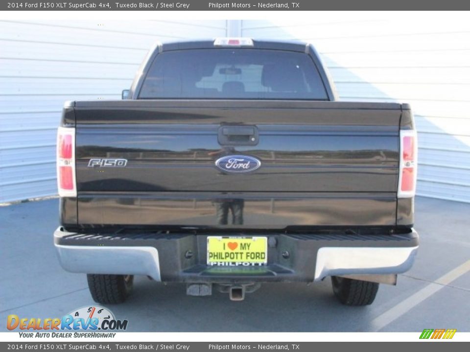 2014 Ford F150 XLT SuperCab 4x4 Tuxedo Black / Steel Grey Photo #9