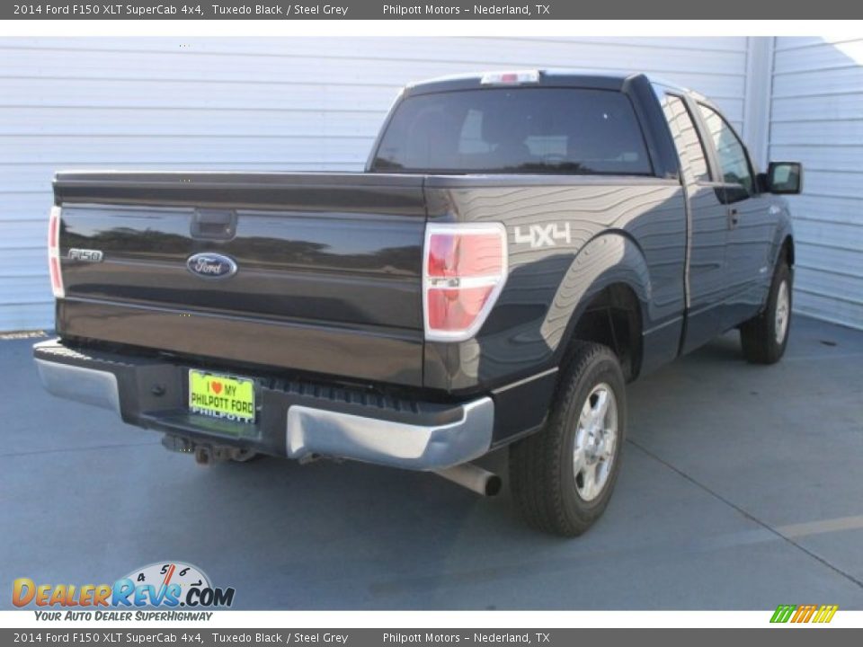 2014 Ford F150 XLT SuperCab 4x4 Tuxedo Black / Steel Grey Photo #10