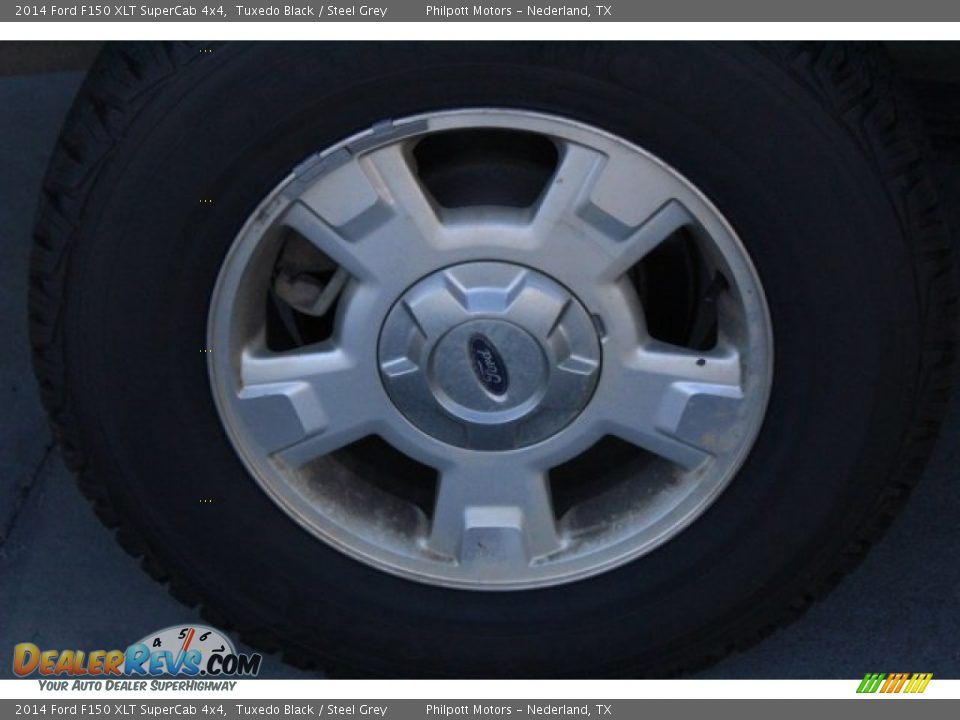 2014 Ford F150 XLT SuperCab 4x4 Tuxedo Black / Steel Grey Photo #12
