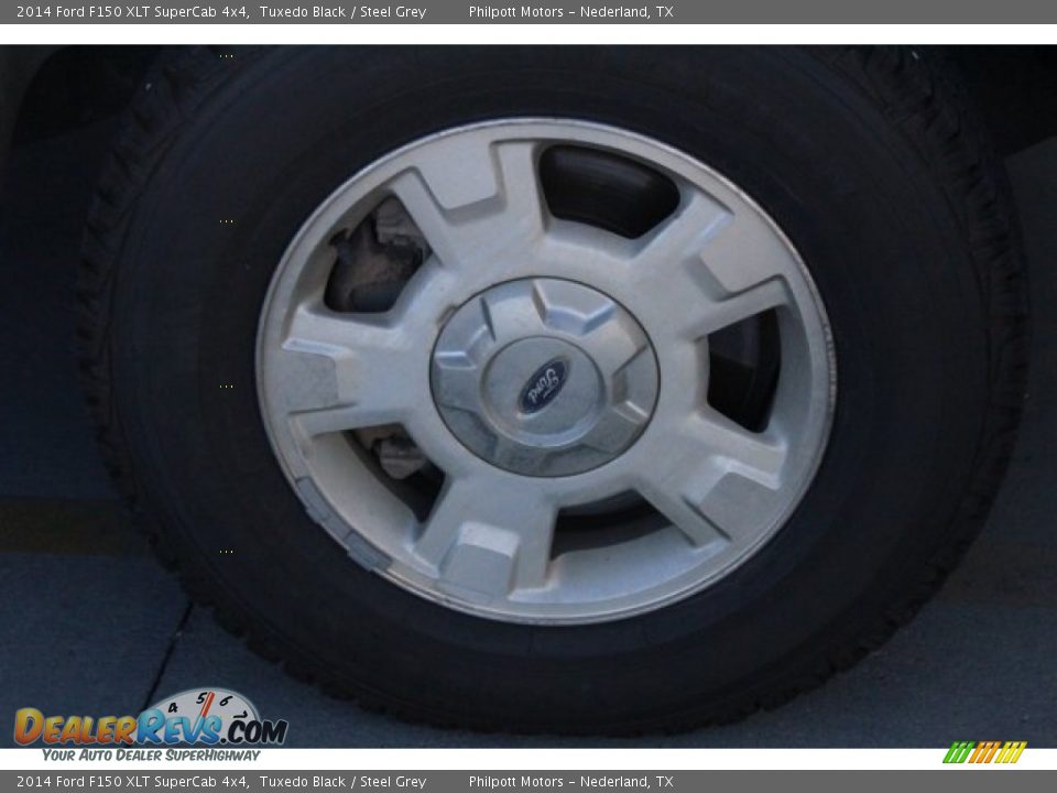 2014 Ford F150 XLT SuperCab 4x4 Tuxedo Black / Steel Grey Photo #13