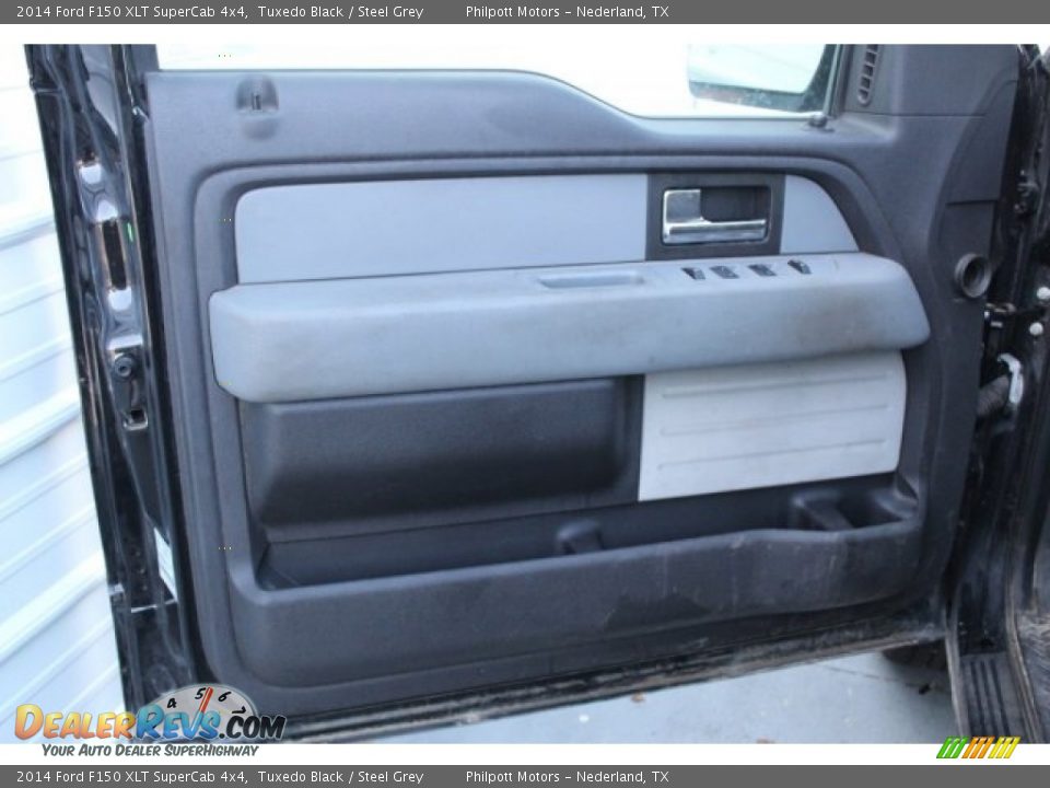 2014 Ford F150 XLT SuperCab 4x4 Tuxedo Black / Steel Grey Photo #16