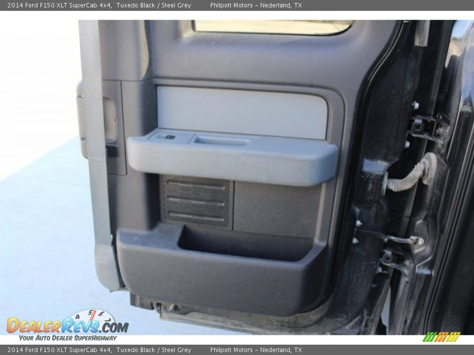 2014 Ford F150 XLT SuperCab 4x4 Tuxedo Black / Steel Grey Photo #27