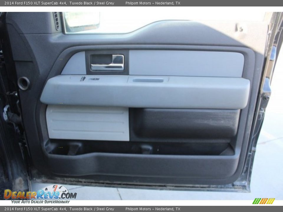 2014 Ford F150 XLT SuperCab 4x4 Tuxedo Black / Steel Grey Photo #29