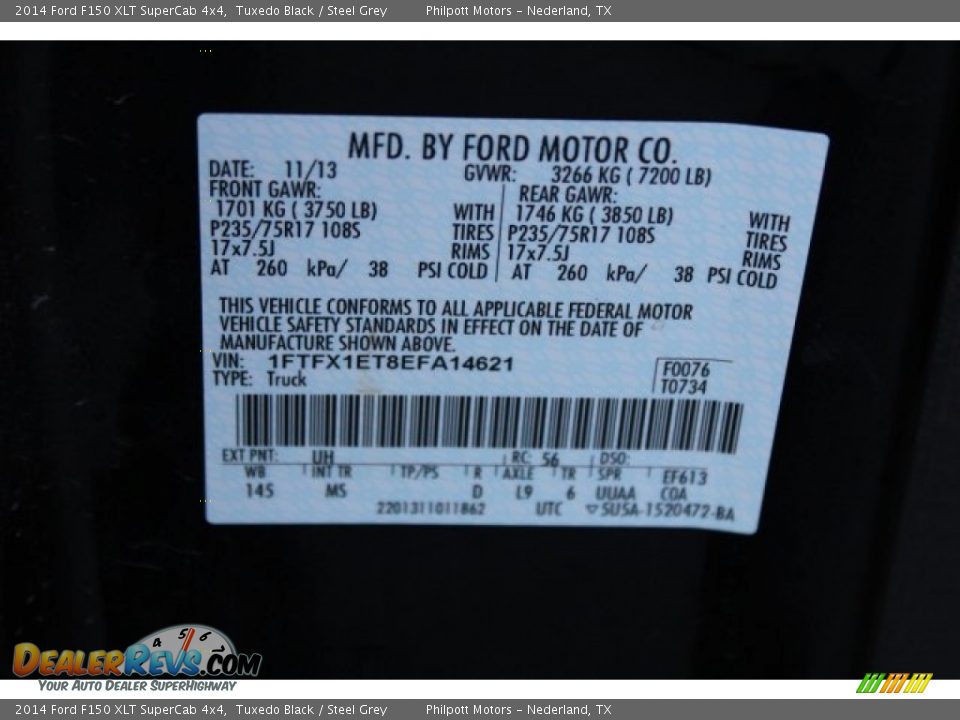 2014 Ford F150 XLT SuperCab 4x4 Tuxedo Black / Steel Grey Photo #34