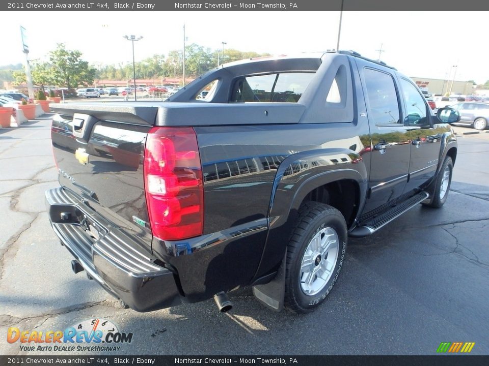 2011 Chevrolet Avalanche LT 4x4 Black / Ebony Photo #7