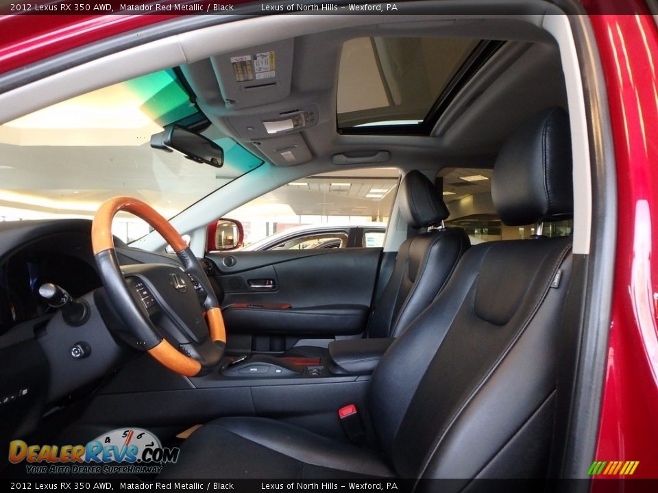 2012 Lexus RX 350 AWD Matador Red Metallic / Black Photo #8