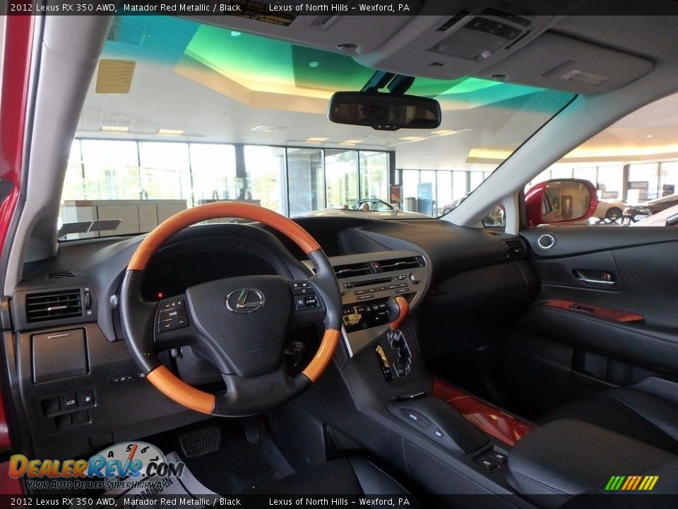 2012 Lexus RX 350 AWD Matador Red Metallic / Black Photo #10