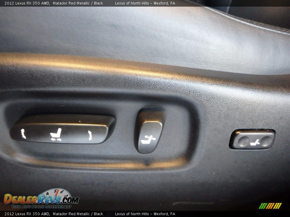 2012 Lexus RX 350 AWD Matador Red Metallic / Black Photo #13