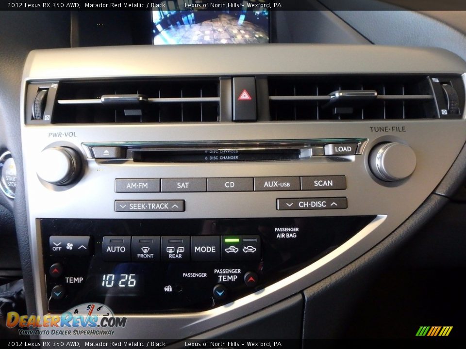 2012 Lexus RX 350 AWD Matador Red Metallic / Black Photo #20