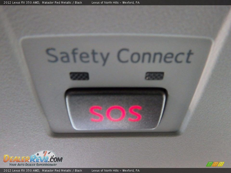 2012 Lexus RX 350 AWD Matador Red Metallic / Black Photo #21