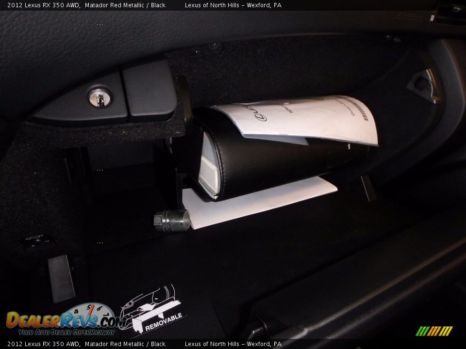 2012 Lexus RX 350 AWD Matador Red Metallic / Black Photo #23