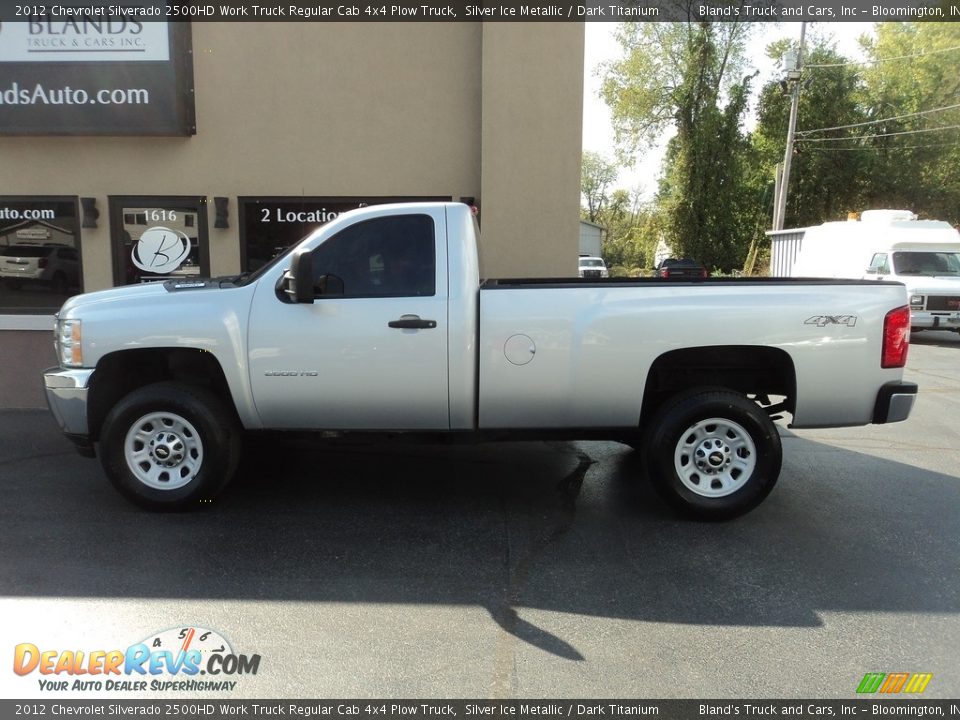 2012 Chevrolet Silverado 2500HD Work Truck Regular Cab 4x4 Plow Truck Silver Ice Metallic / Dark Titanium Photo #1
