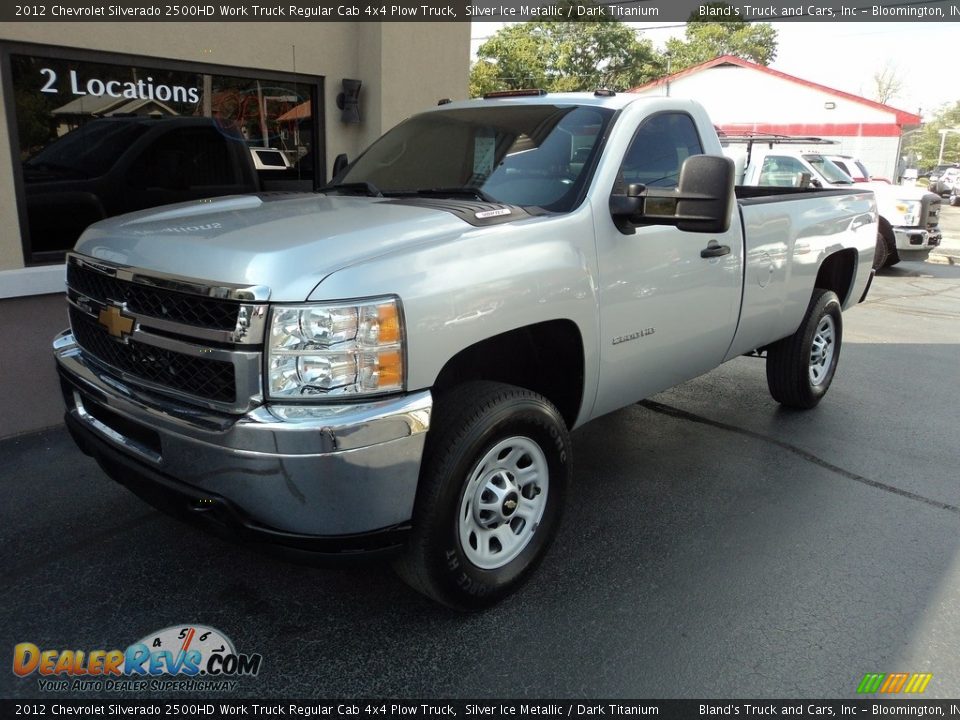 2012 Chevrolet Silverado 2500HD Work Truck Regular Cab 4x4 Plow Truck Silver Ice Metallic / Dark Titanium Photo #2
