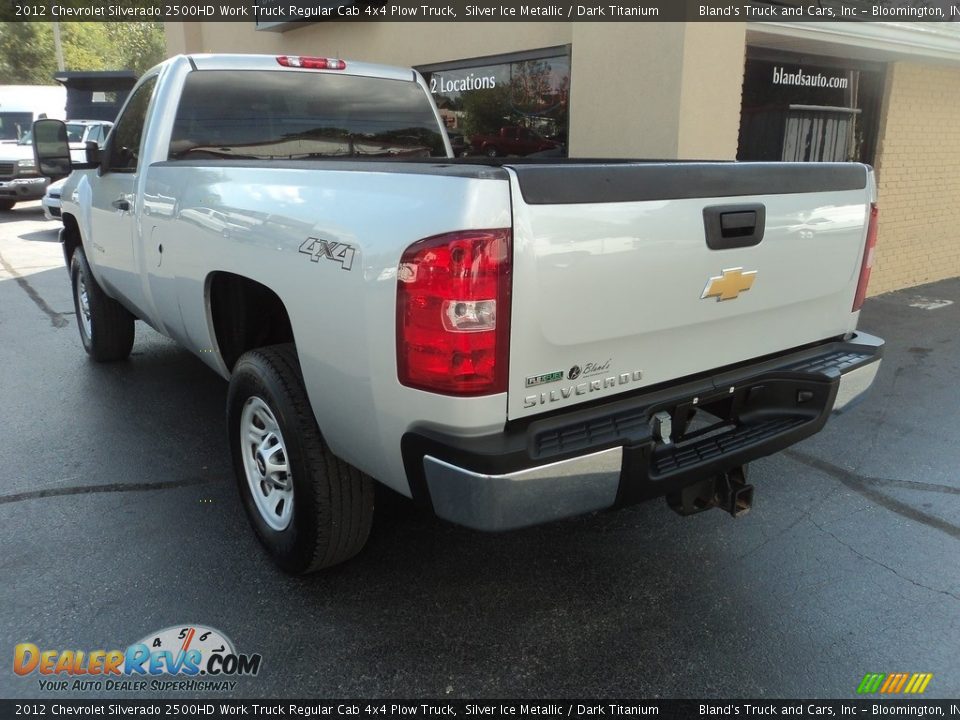 2012 Chevrolet Silverado 2500HD Work Truck Regular Cab 4x4 Plow Truck Silver Ice Metallic / Dark Titanium Photo #3