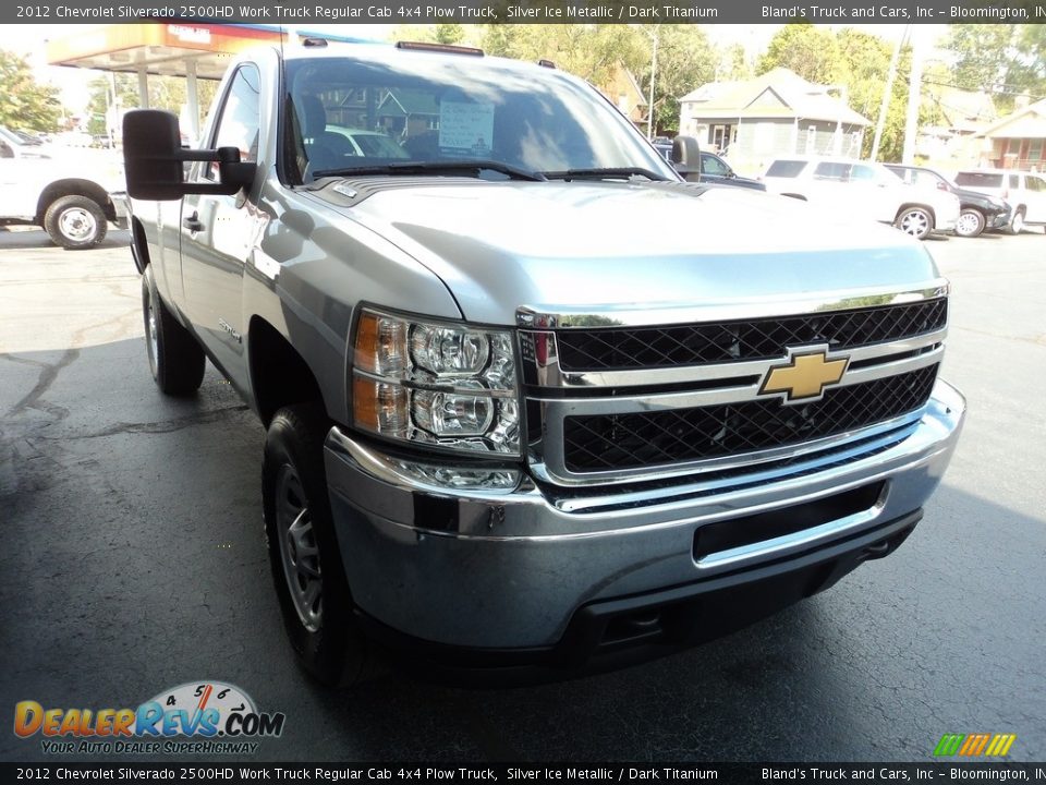 2012 Chevrolet Silverado 2500HD Work Truck Regular Cab 4x4 Plow Truck Silver Ice Metallic / Dark Titanium Photo #5