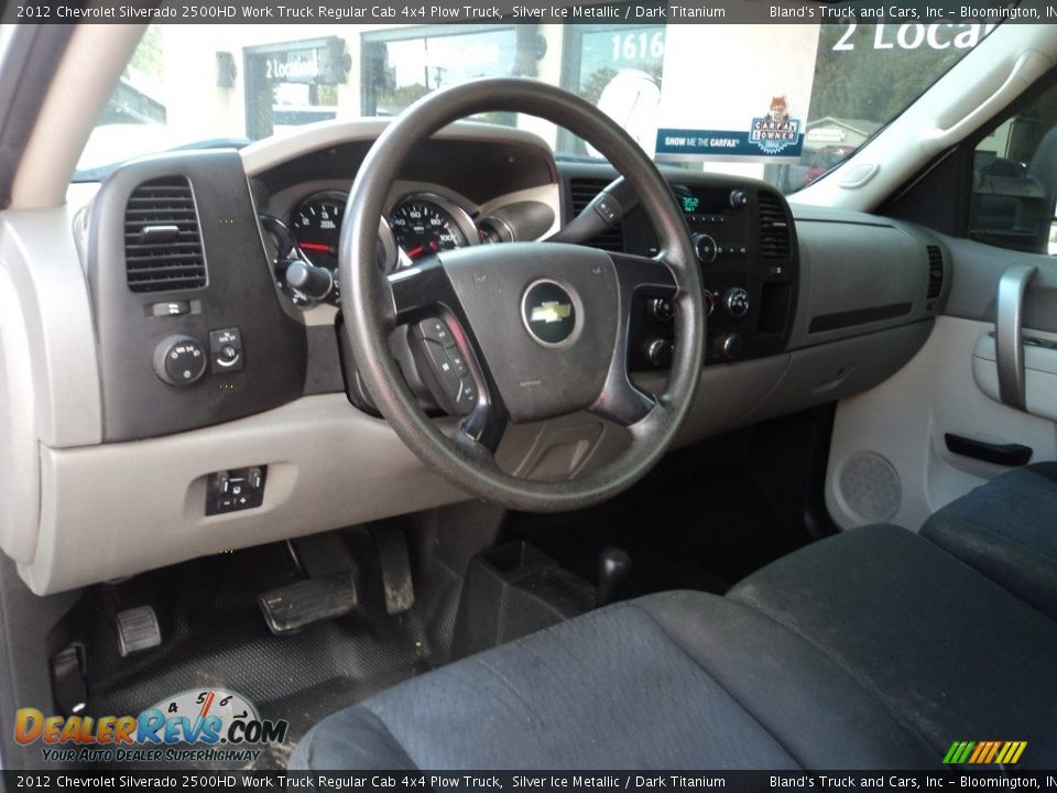 2012 Chevrolet Silverado 2500HD Work Truck Regular Cab 4x4 Plow Truck Silver Ice Metallic / Dark Titanium Photo #6