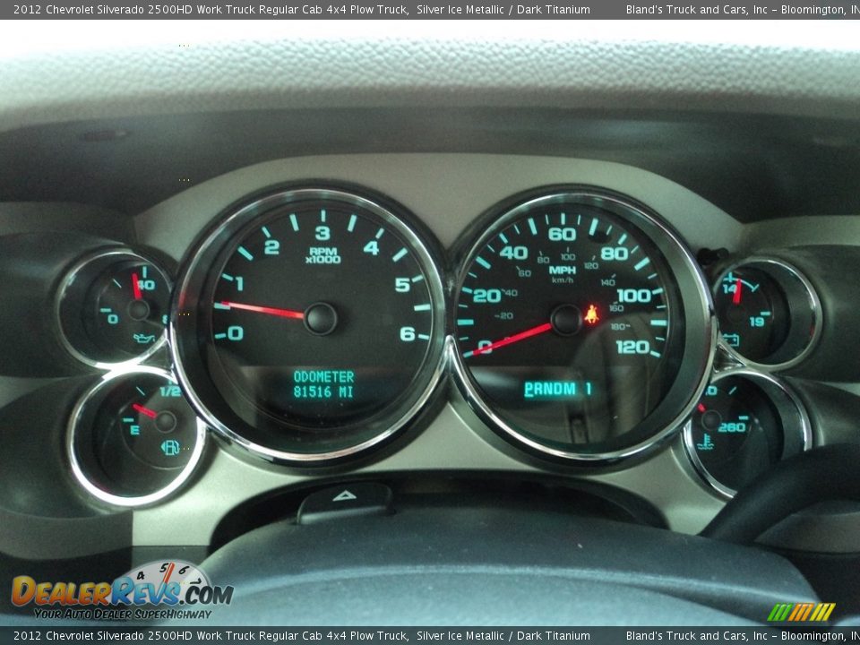 2012 Chevrolet Silverado 2500HD Work Truck Regular Cab 4x4 Plow Truck Silver Ice Metallic / Dark Titanium Photo #12