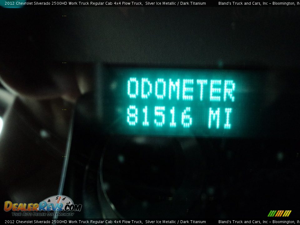 2012 Chevrolet Silverado 2500HD Work Truck Regular Cab 4x4 Plow Truck Silver Ice Metallic / Dark Titanium Photo #13