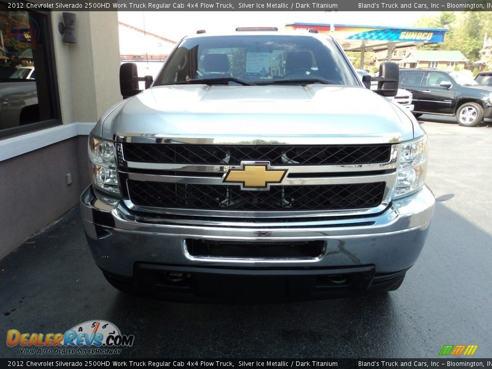 2012 Chevrolet Silverado 2500HD Work Truck Regular Cab 4x4 Plow Truck Silver Ice Metallic / Dark Titanium Photo #19
