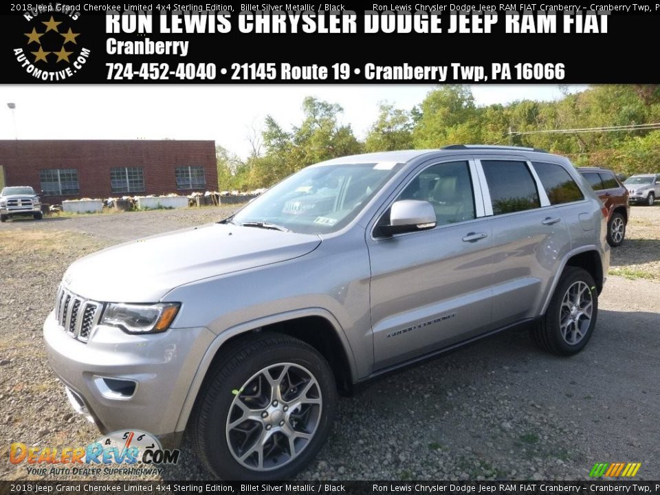 2018 Jeep Grand Cherokee Limited 4x4 Sterling Edition Billet Silver Metallic / Black Photo #1