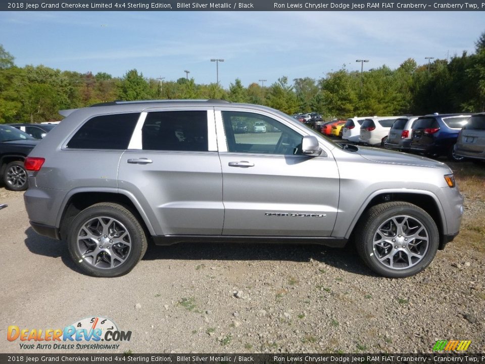 2018 Jeep Grand Cherokee Limited 4x4 Sterling Edition Billet Silver Metallic / Black Photo #6