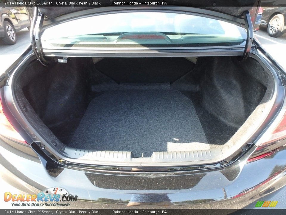 2014 Honda Civic LX Sedan Crystal Black Pearl / Black Photo #18