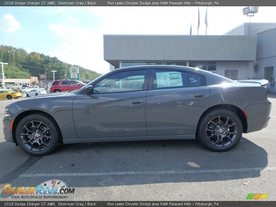 2018 Dodge Charger GT AWD Destroyer Gray / Black Photo #2