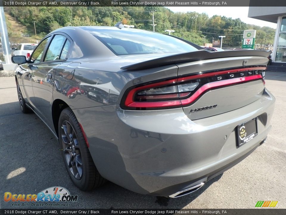 2018 Dodge Charger GT AWD Destroyer Gray / Black Photo #3
