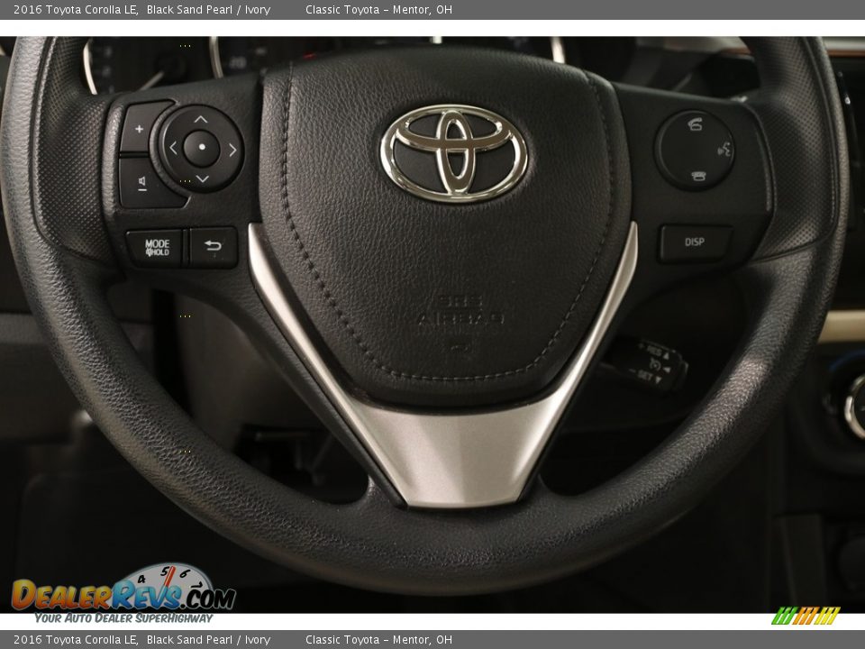 2016 Toyota Corolla LE Black Sand Pearl / Ivory Photo #6