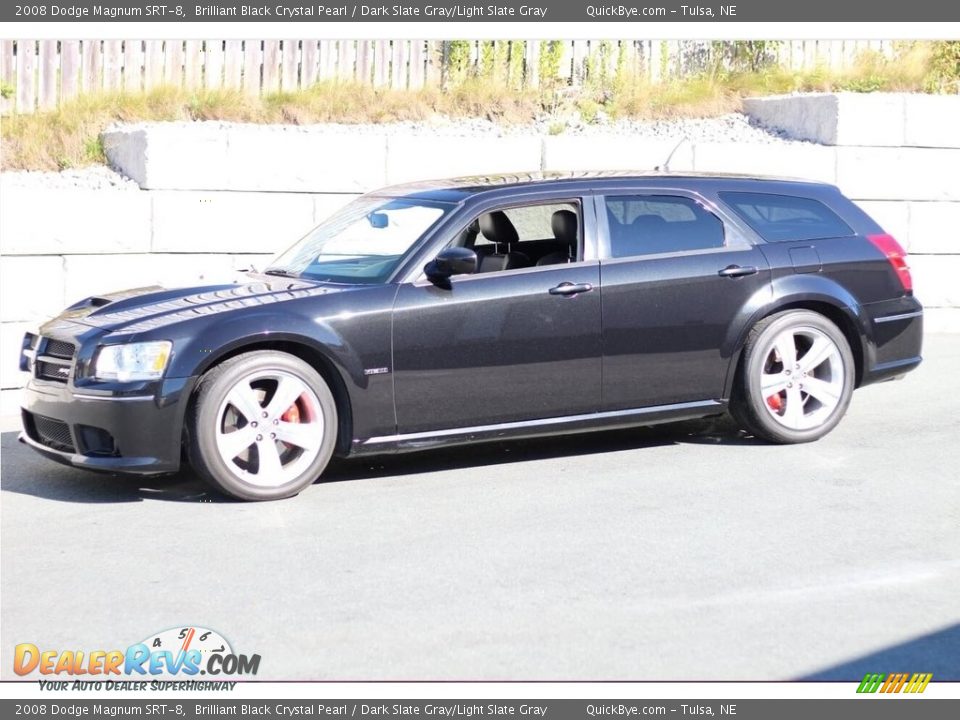 2008 Dodge Magnum SRT-8 Brilliant Black Crystal Pearl / Dark Slate Gray/Light Slate Gray Photo #1