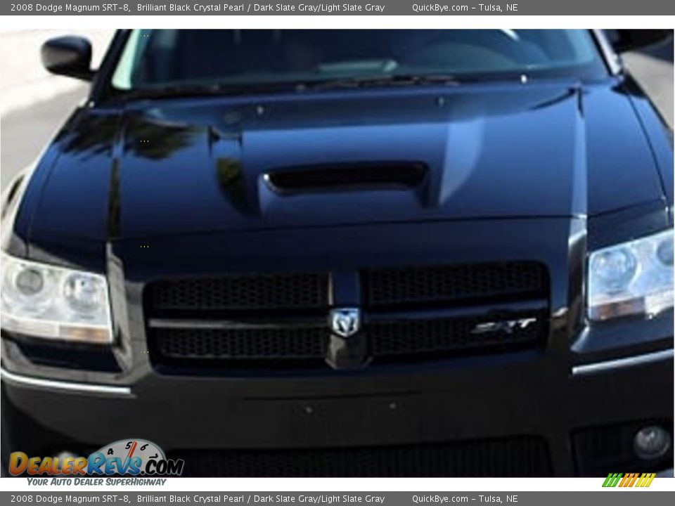 2008 Dodge Magnum SRT-8 Brilliant Black Crystal Pearl / Dark Slate Gray/Light Slate Gray Photo #4
