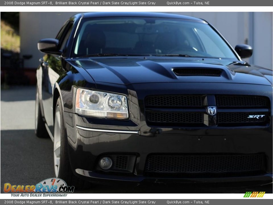 2008 Dodge Magnum SRT-8 Brilliant Black Crystal Pearl / Dark Slate Gray/Light Slate Gray Photo #6