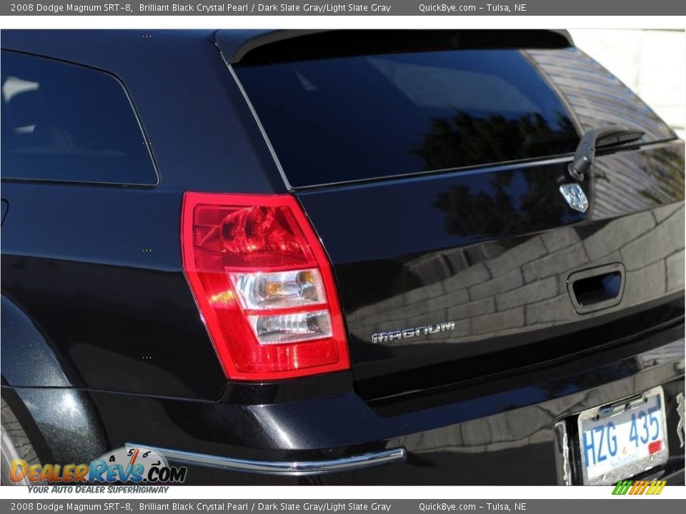 2008 Dodge Magnum SRT-8 Brilliant Black Crystal Pearl / Dark Slate Gray/Light Slate Gray Photo #7