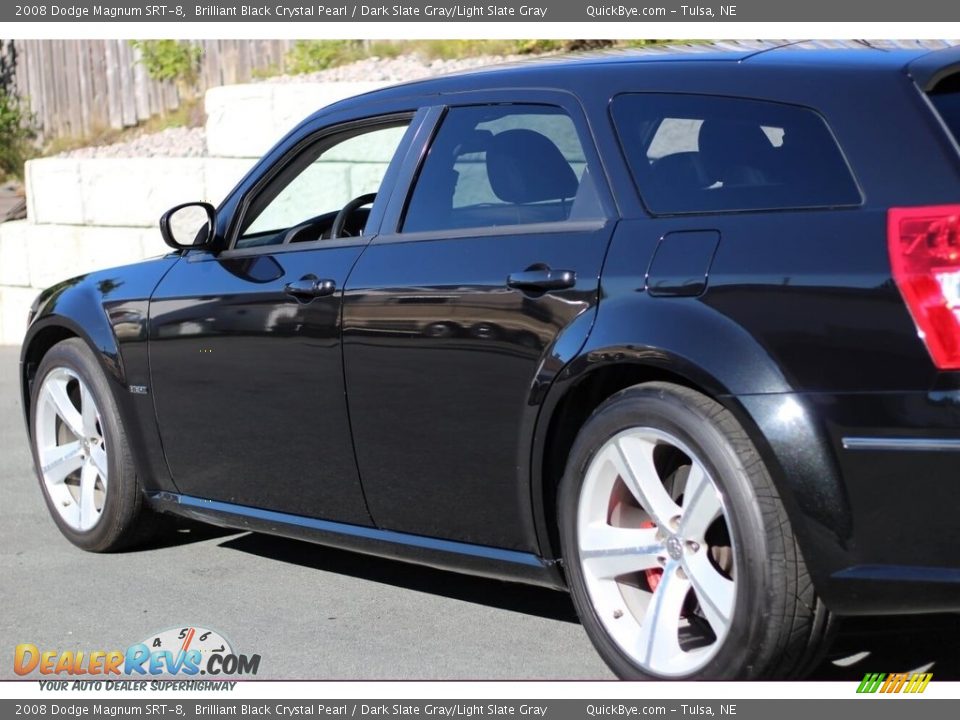 2008 Dodge Magnum SRT-8 Brilliant Black Crystal Pearl / Dark Slate Gray/Light Slate Gray Photo #8