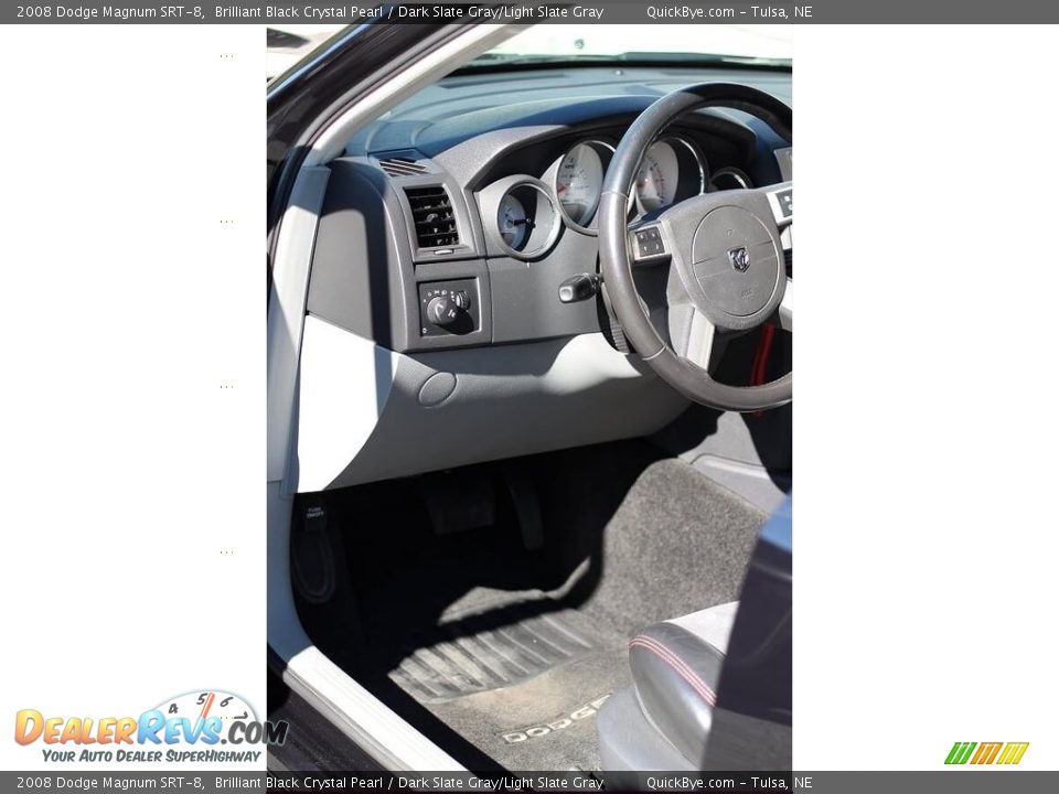 2008 Dodge Magnum SRT-8 Brilliant Black Crystal Pearl / Dark Slate Gray/Light Slate Gray Photo #11