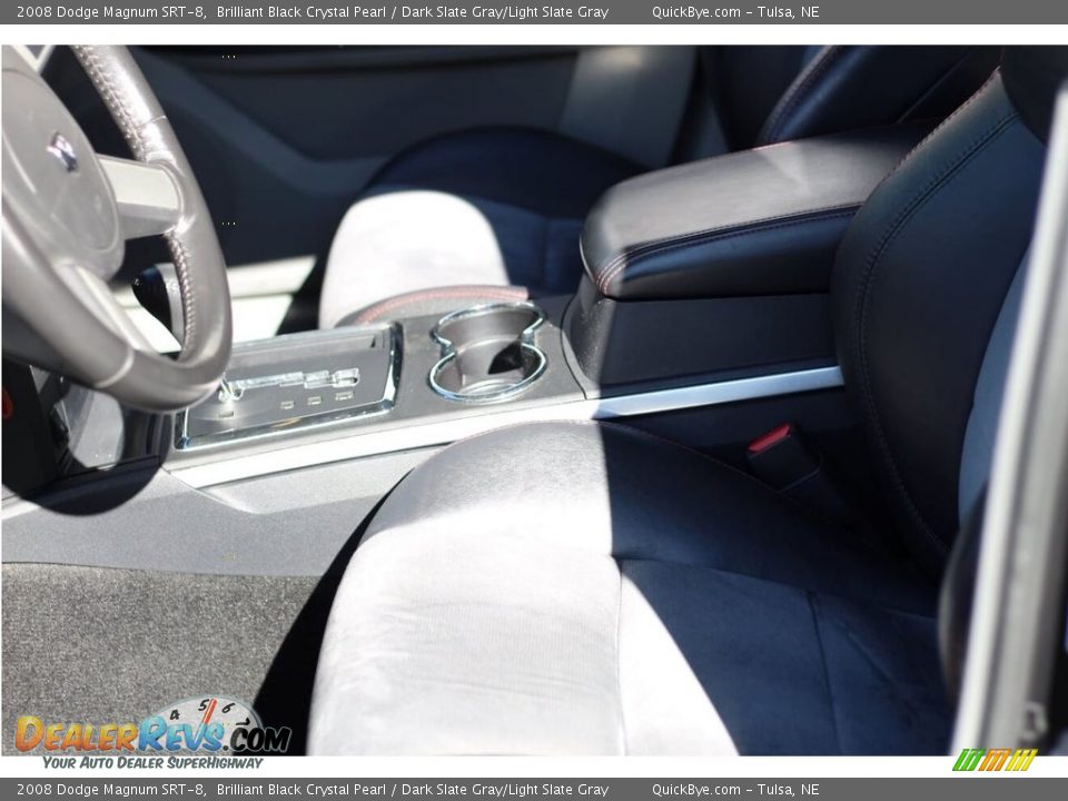 2008 Dodge Magnum SRT-8 Brilliant Black Crystal Pearl / Dark Slate Gray/Light Slate Gray Photo #12