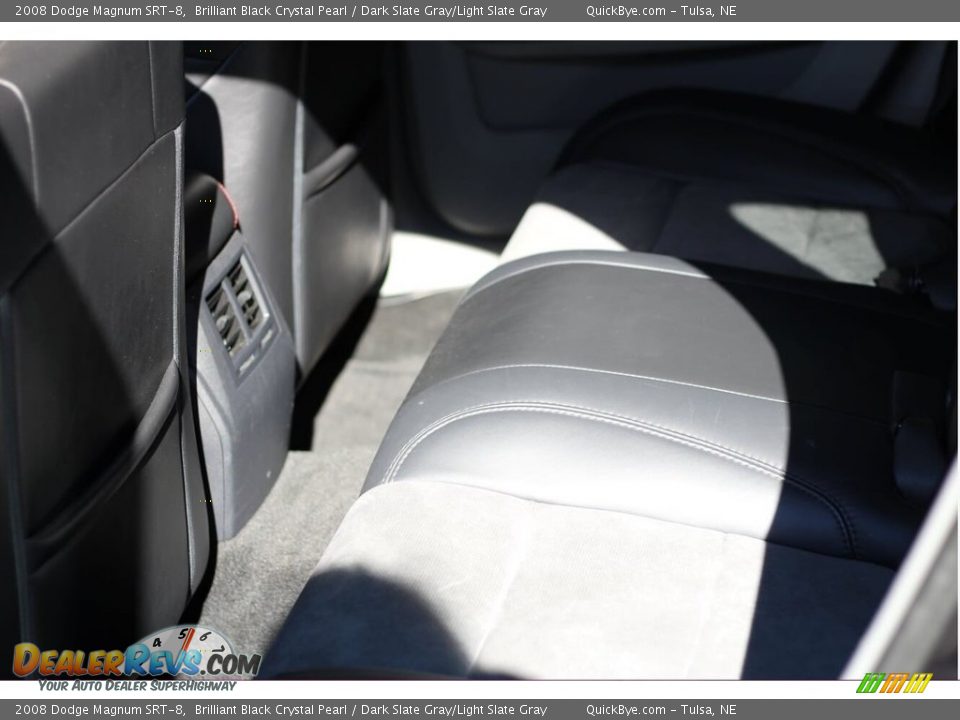 2008 Dodge Magnum SRT-8 Brilliant Black Crystal Pearl / Dark Slate Gray/Light Slate Gray Photo #13