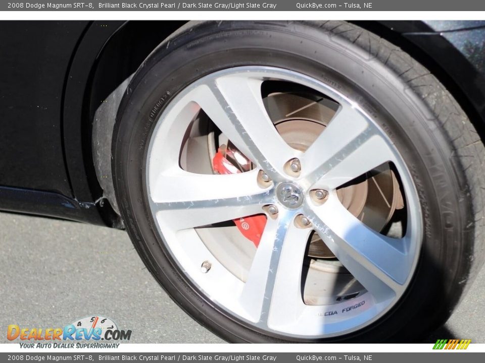 2008 Dodge Magnum SRT-8 Brilliant Black Crystal Pearl / Dark Slate Gray/Light Slate Gray Photo #16