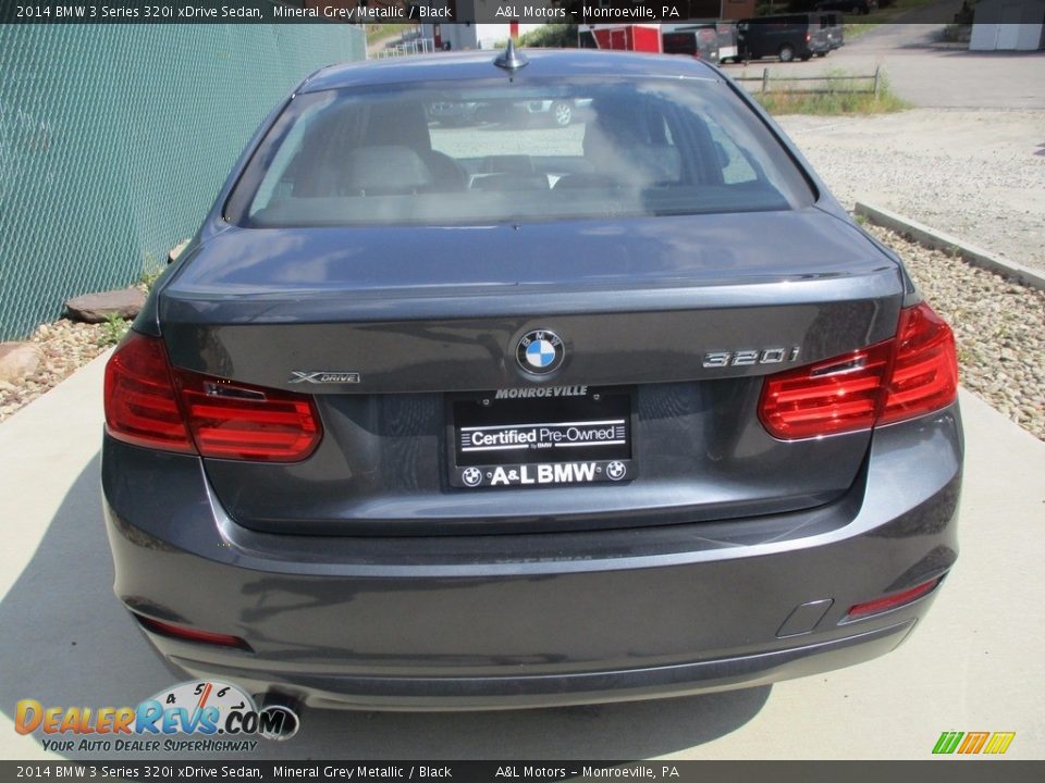 2014 BMW 3 Series 320i xDrive Sedan Mineral Grey Metallic / Black Photo #4