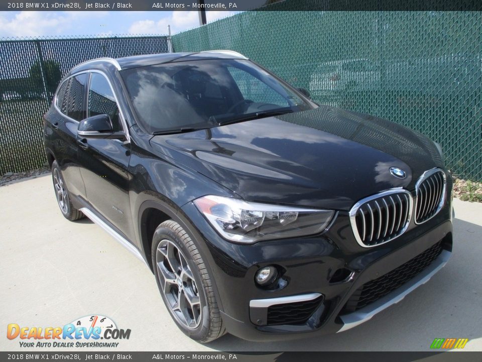 2018 BMW X1 xDrive28i Jet Black / Black Photo #6