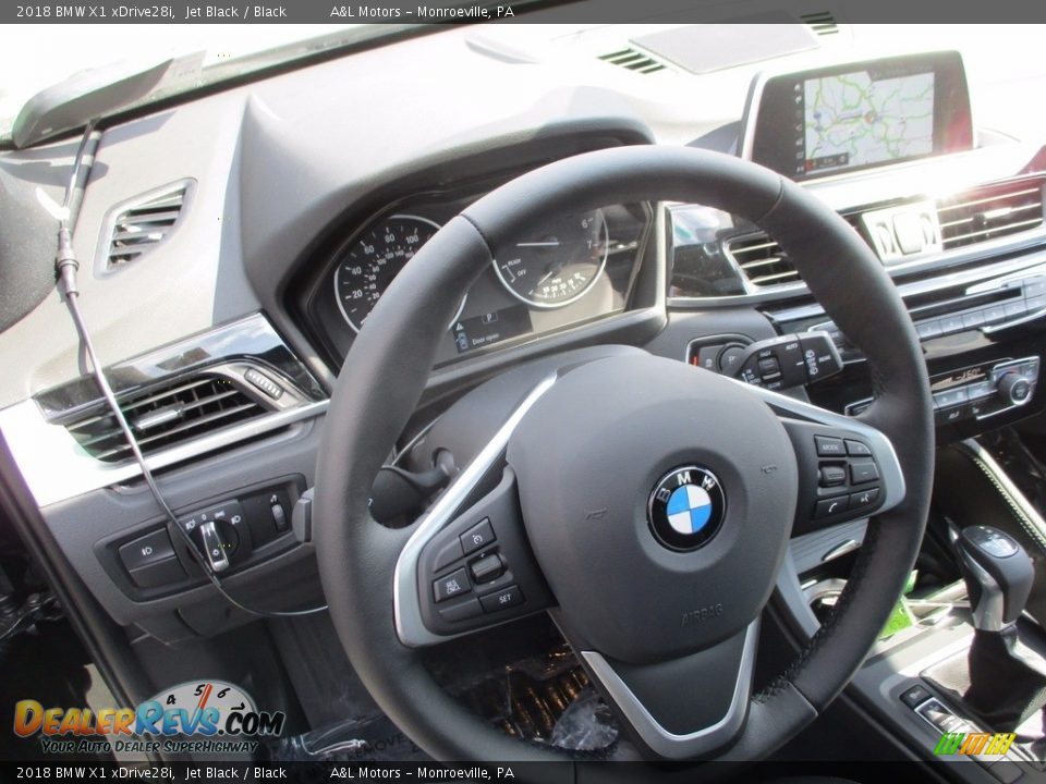 2018 BMW X1 xDrive28i Jet Black / Black Photo #13